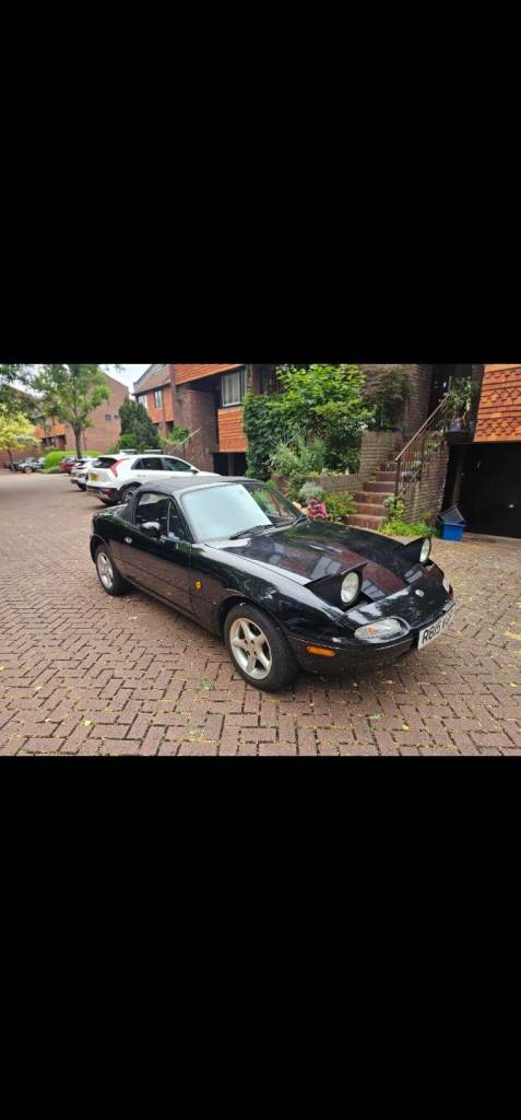 ★MAZDA MX-5 1.6 MK1 UK, ★56K MILES! •FULL RESPRAY• STUNNING EXAMPLE MX5 HARDTOP+SOFTOP, BLACK!