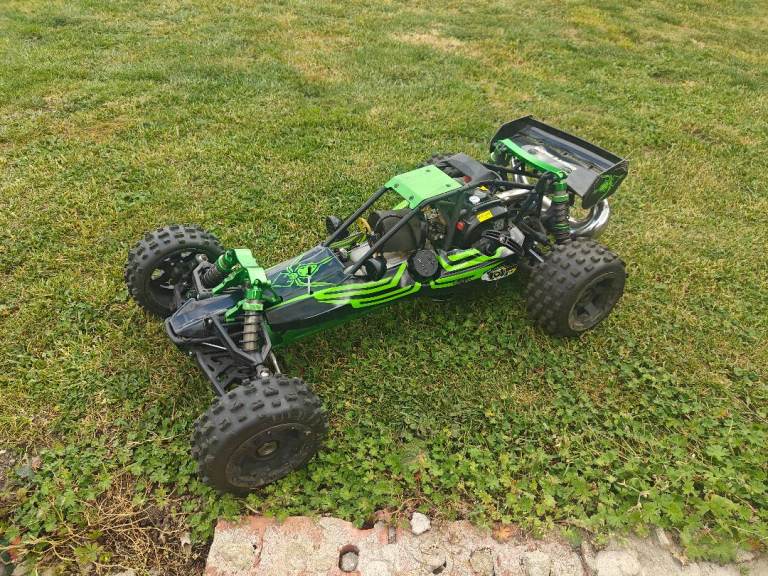 Rovan AS1 Baja 36cc large scale petrol off road RC buggy with modifications.