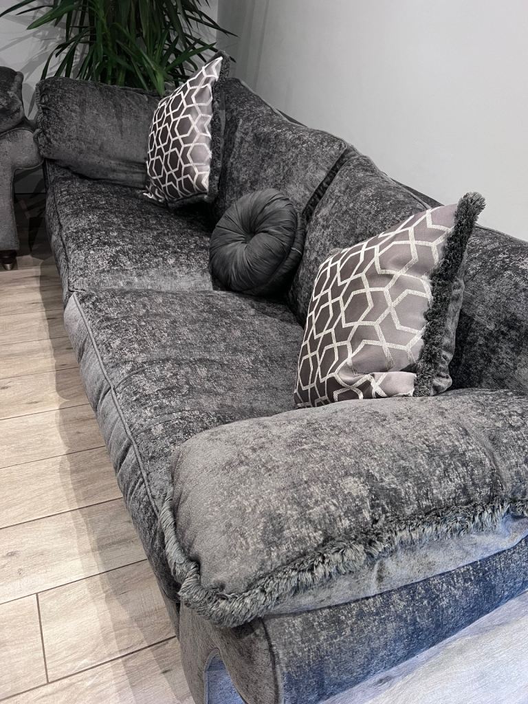 Duresta Harvard Grande Split Sofa, Large Sofa & Footstool