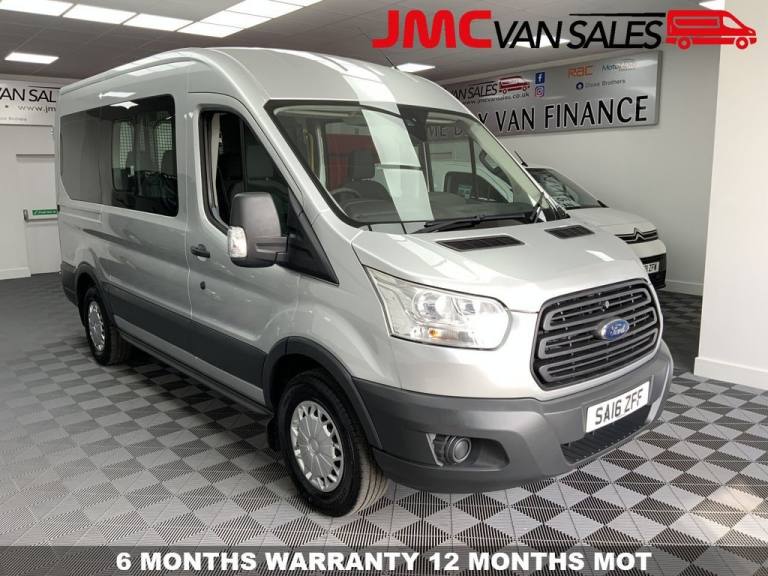 2016 16 FORD TRANSIT 2.2 350 BUS 8 SEAT SHUTTLE FSH 124 BHP DIESEL