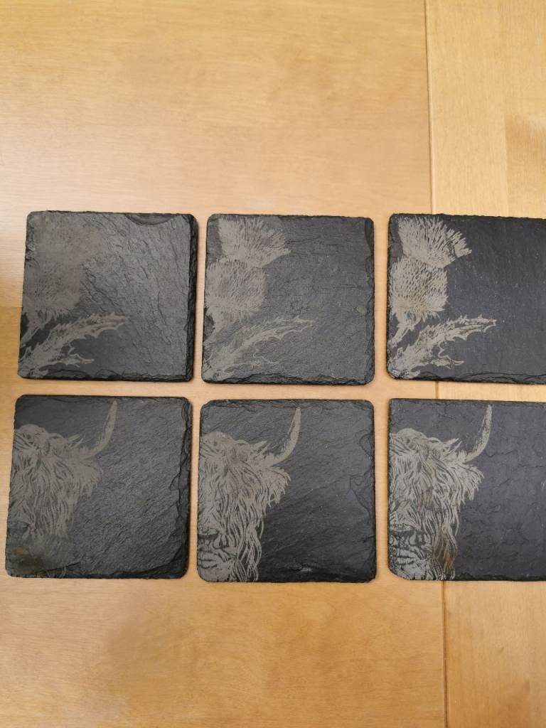 Used Slate placemats.