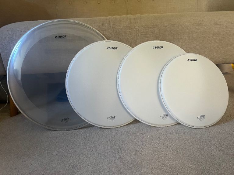 Remo UT Drum Heads. Bop sizes. As new.