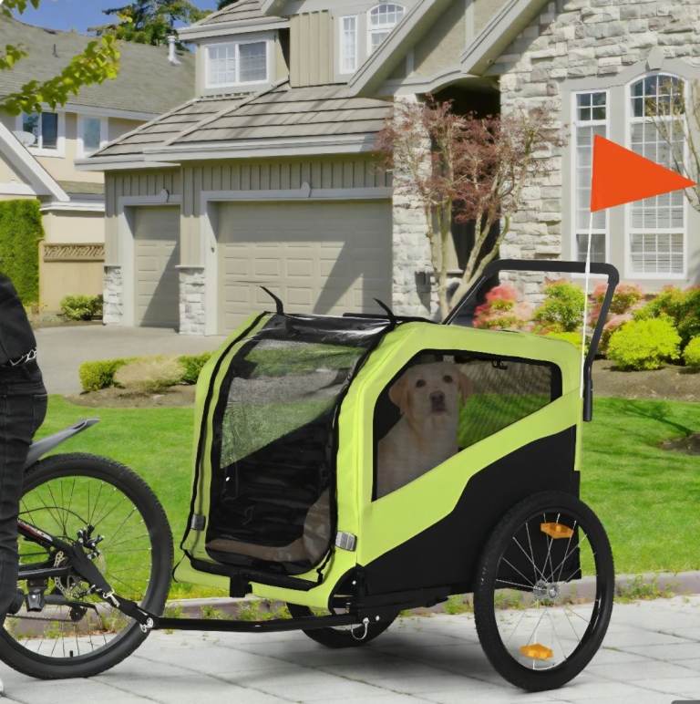 Pawhut 2in1 dog bike trailer/stroller