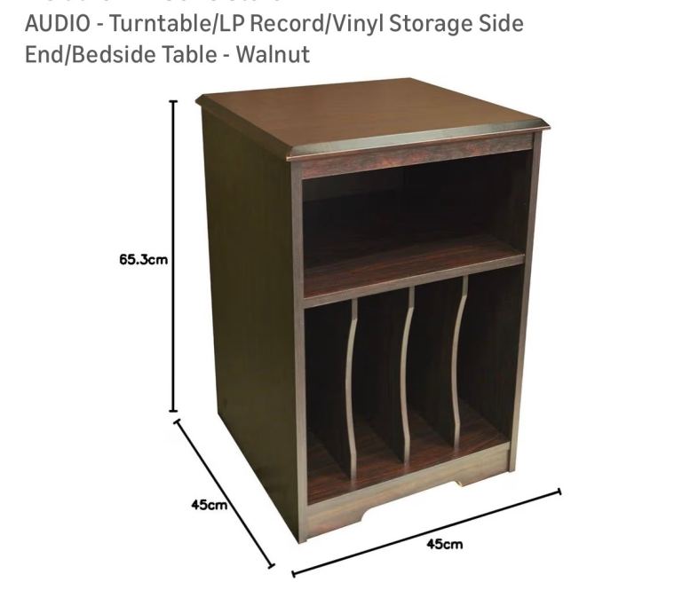 Audio Turntable & Vinyl Storage Cabinet