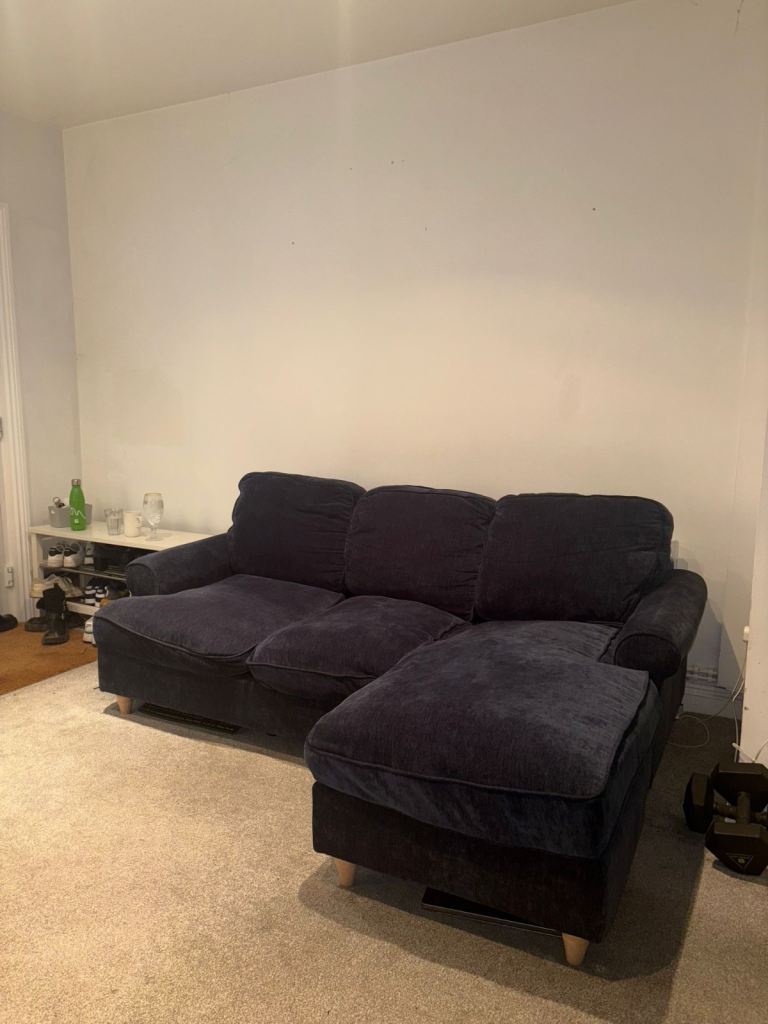 Petrol Blue Corner sofa