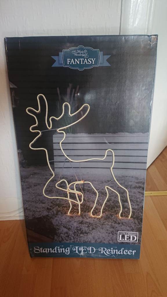 Light up Reindeer (H82 x W50cm) for outdoor or indoor use, brand new in box £10