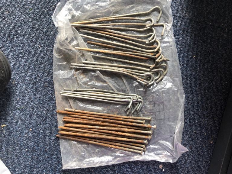 39 tent pegs