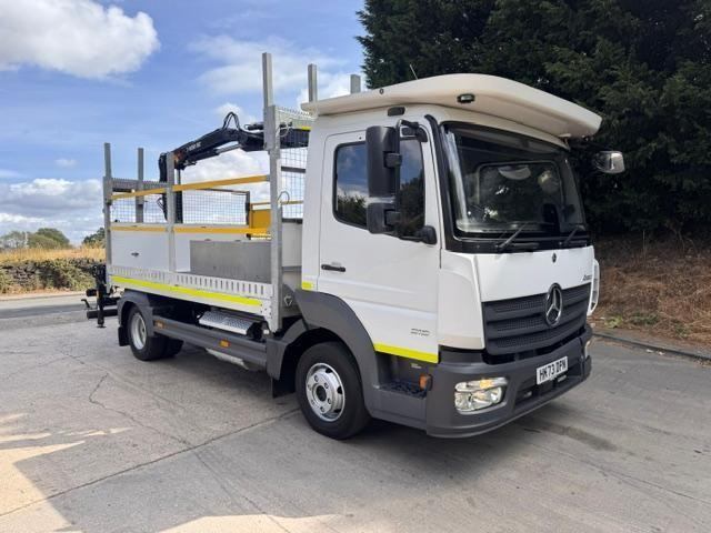 2024 Mercedes Atego 816 13ft Flat Hiab 062 remote crane post carriers 17,000kms