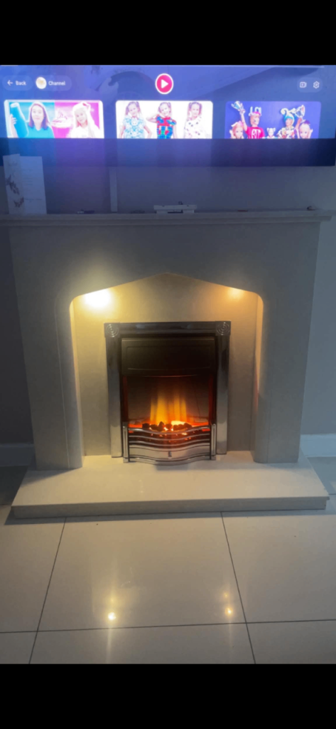 Marble fire place 