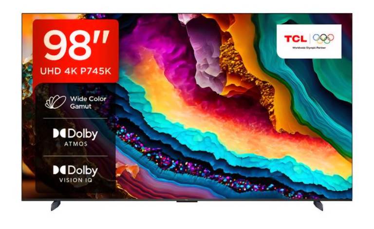 BRAND NEW BOXED TCL 98P745K 98" Smart 4K Ultra HD HDR QLED TV with Google Assistant, 144Hz 