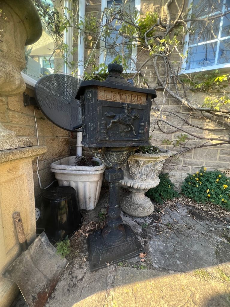 Cast Iron letter box letterbox 