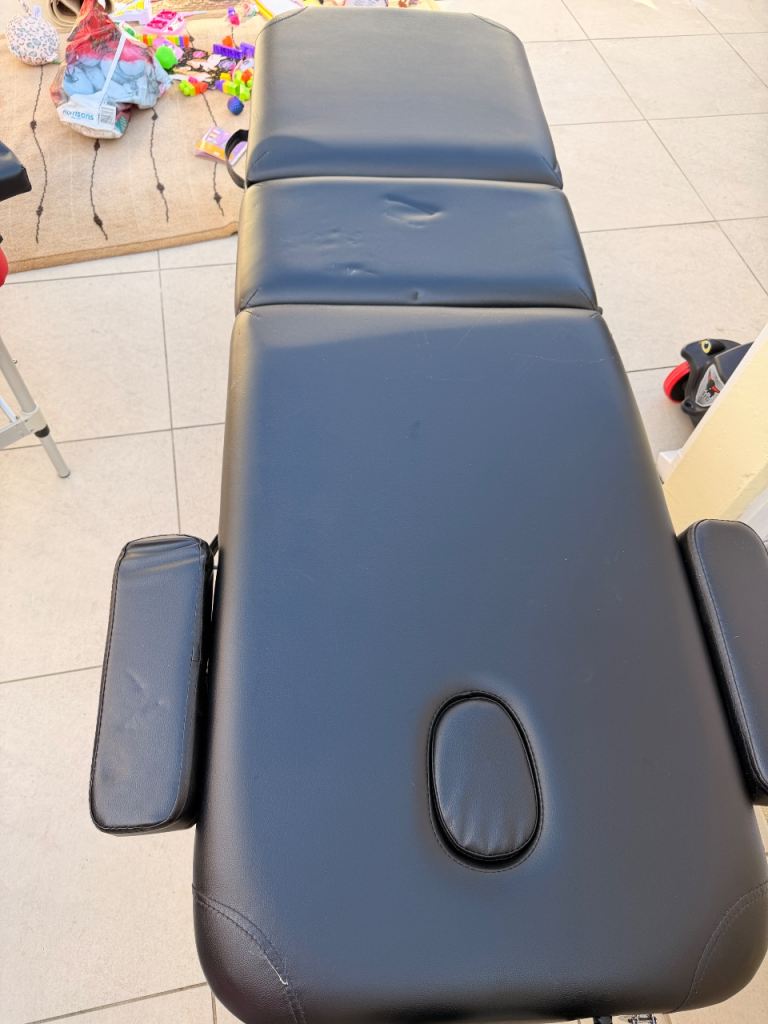 Massage bed with attachments 