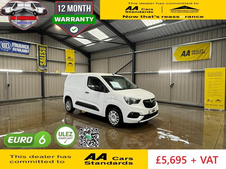 2021 71 Reg Vauxhall Combo 2300 1.5 Turbo D 100ps H1 Sportive Van 6 Speed + VAT