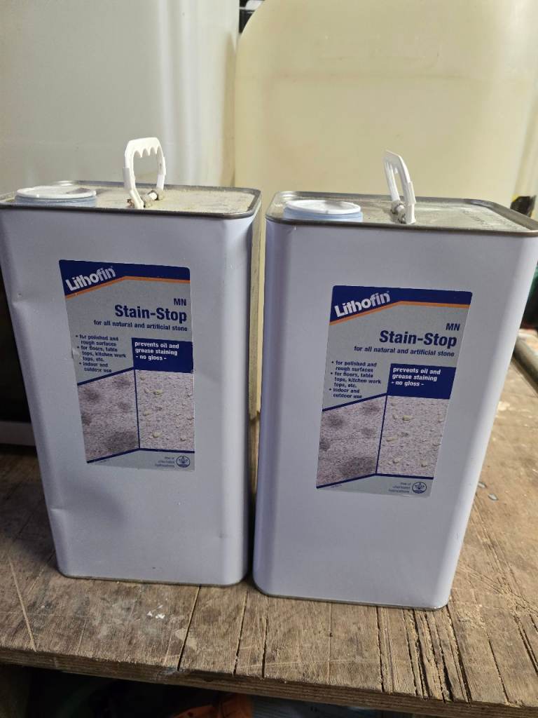 2x 5L tins of Lithofin sealer