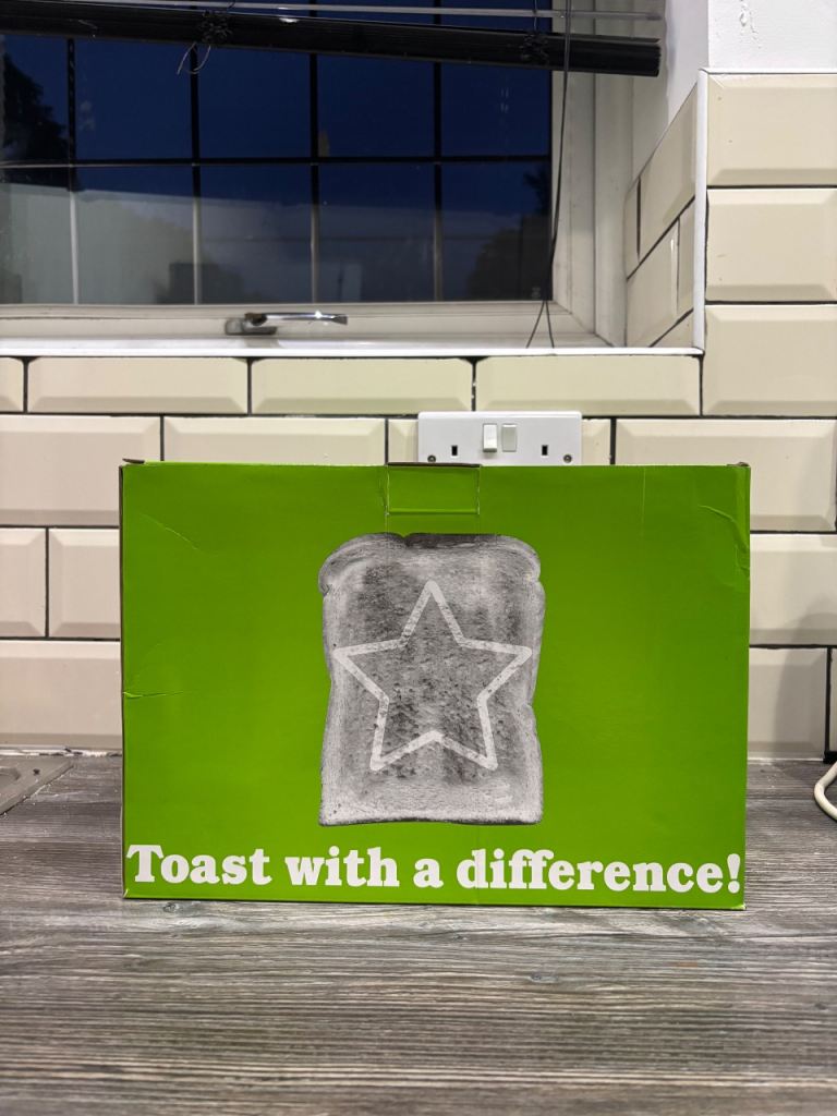 Star shaped toast