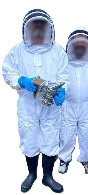 Beekeeping Suit — Full Body Protective Coverall with Veil — Brand New —