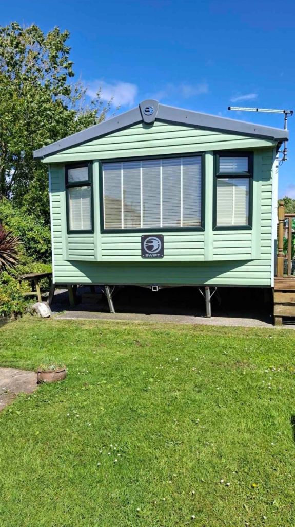 Swift Burgandy Static Caravan sited on Kenfig Pool Holiday Park