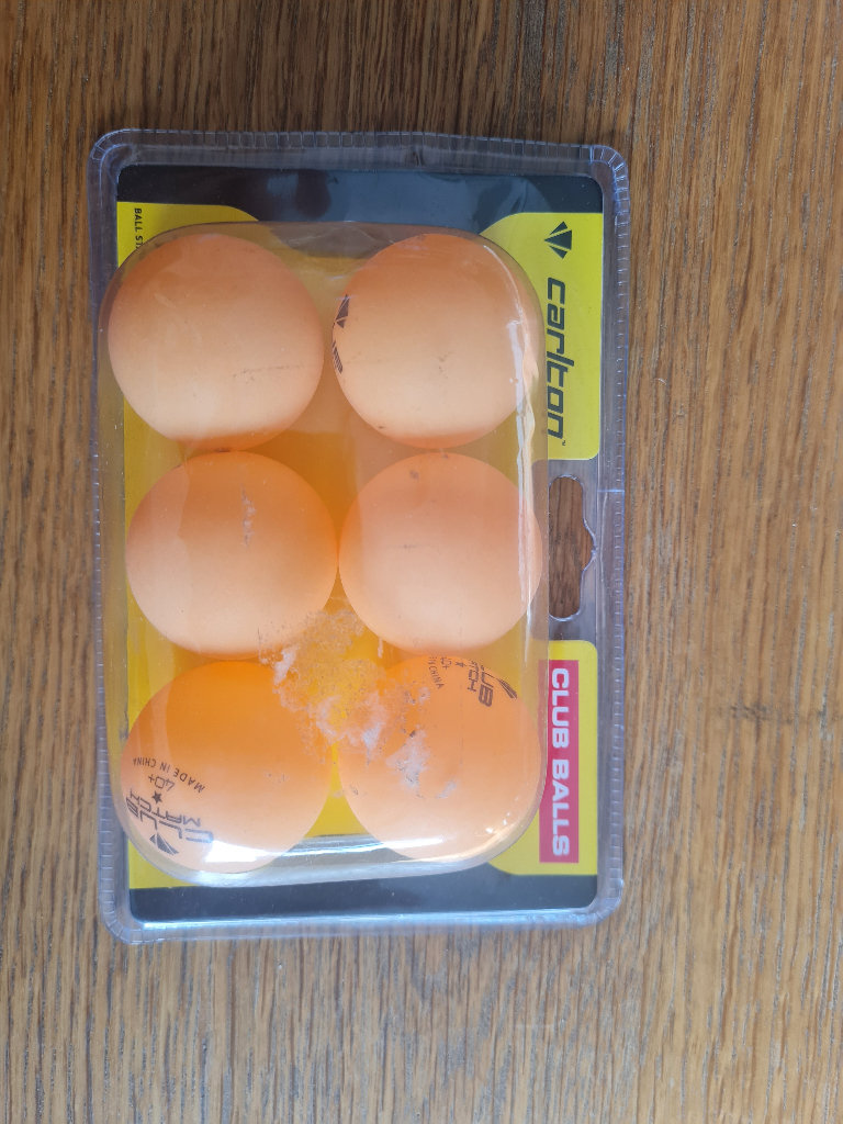 Carlton Club Table Tennis Ball 6 Pack Unisex