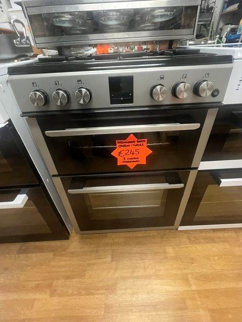 Kenwood Silver Freestanding Gas Oven with Grill 
