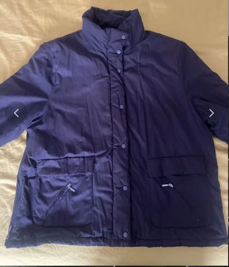 Ladies puffer jacket size 16/18