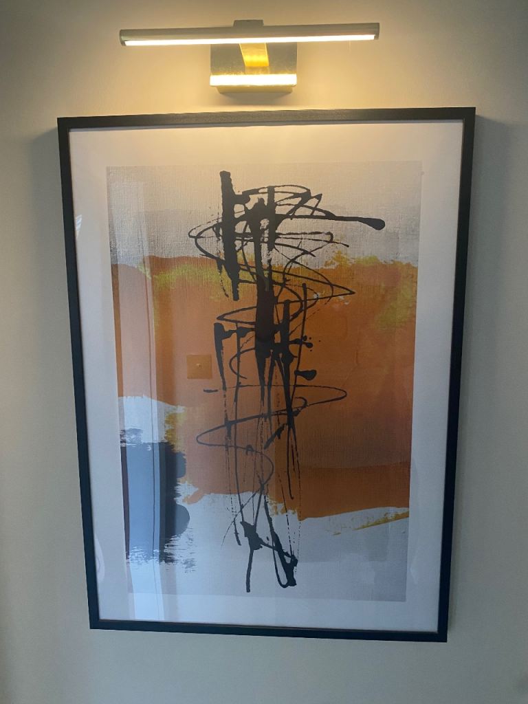 Single mid sized Framed Abstract Print