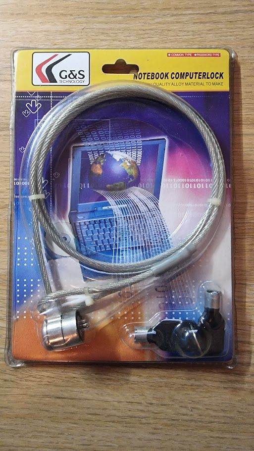 Laptop Computer Security Cable Barrel Key Lock Kensington Slot Type Notebook