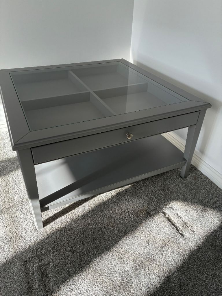 Square grey ikea coffee / side table