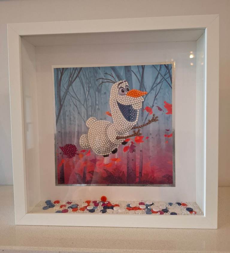 image for Diamond art pictures in 3D box frame handmade 