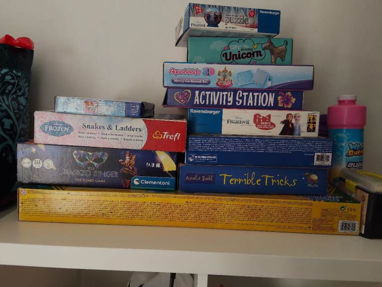 Selection of kids games and activity sets