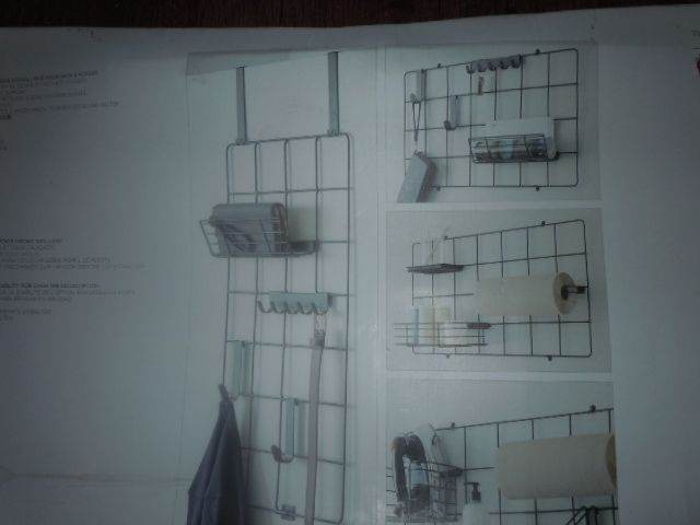 NEW 2 WIRE GRID SYSTEM ORGANIZERS BLACK AND SILVER PERFECT FOR UNI