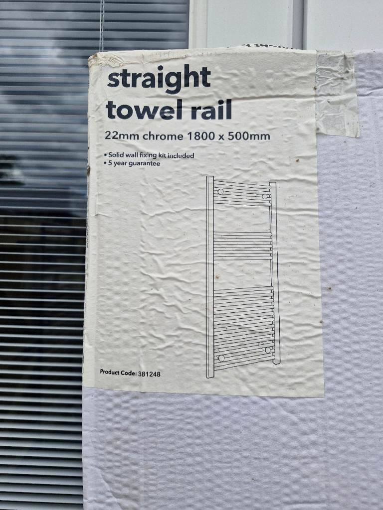 Chrome bathroom  radiator 