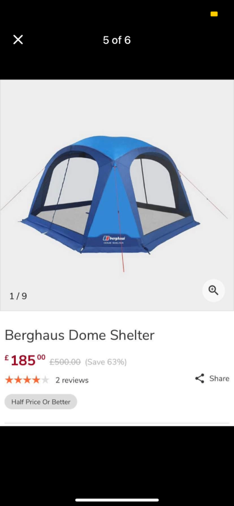 Camping dome