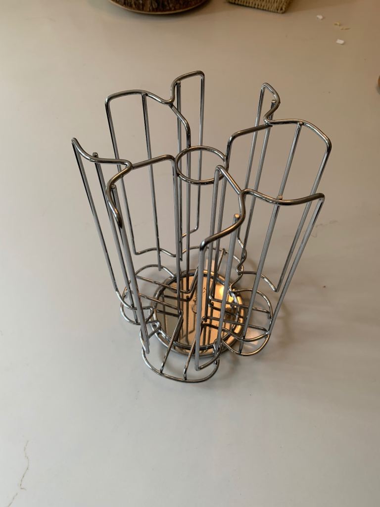 Chrome Coffee Pod Holder - Good Condition
