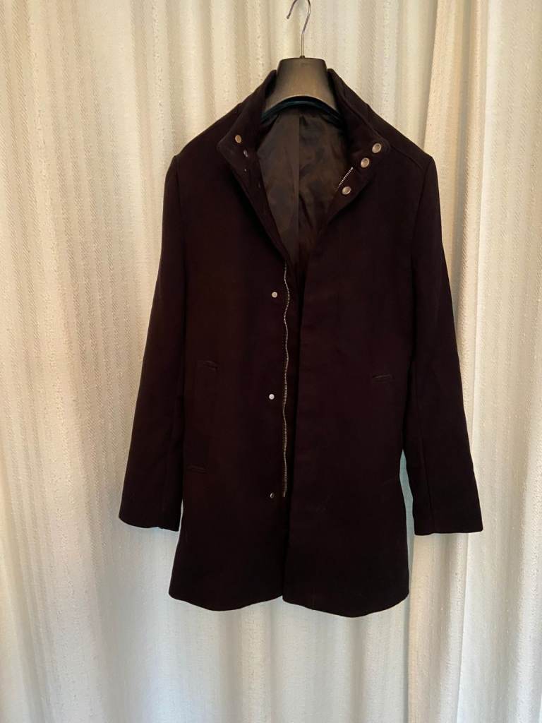 H&M Men's 3/4 Coat - Black