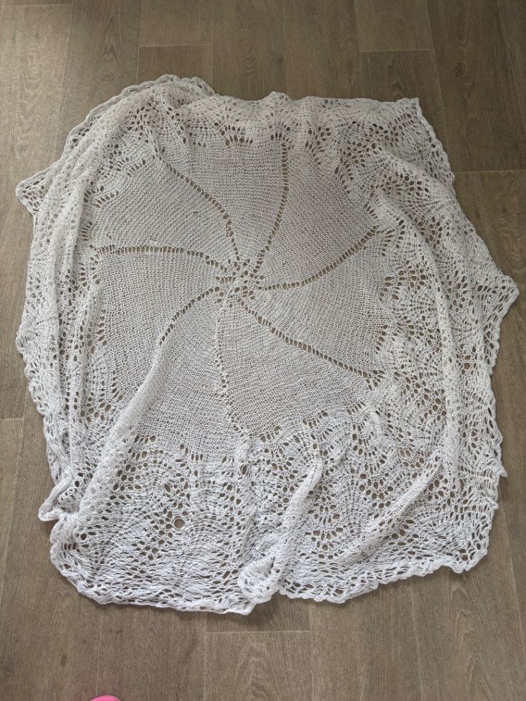 Free baby shawl  blanket not perfect 