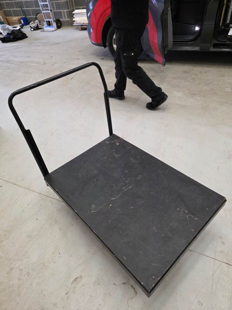 Flat 4 wheeled trolley