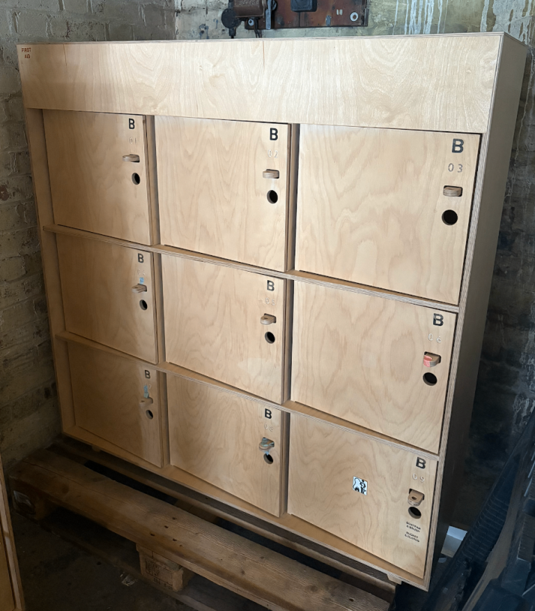 Opendesk Fin Locker Unit, CNC Made, Solid Wood