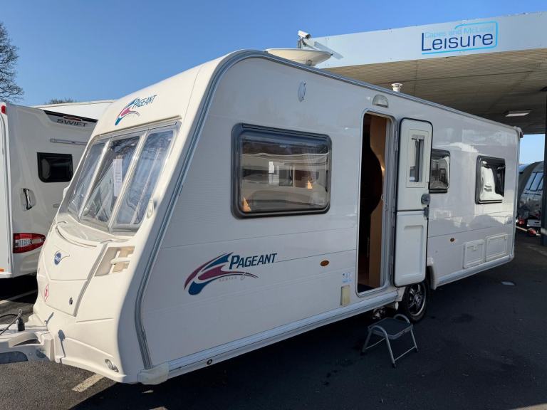 2008 BAILEY PAGEANT BURGUNDY, 4 BERTH WITH FIXED BED & MOVER. ..........NOW SOLD