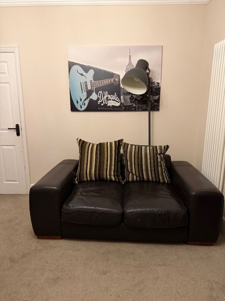 Free 2 seater leather sofa