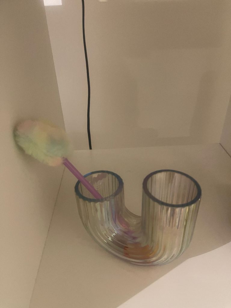 IKEA RÄFFELBJÖRK Vase – Mother-of-Pearl Finish | As New