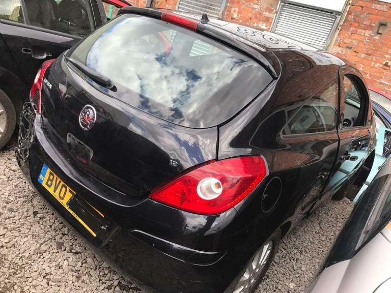 Vauxhall CORSA D. Black tailgate inc glass. 
