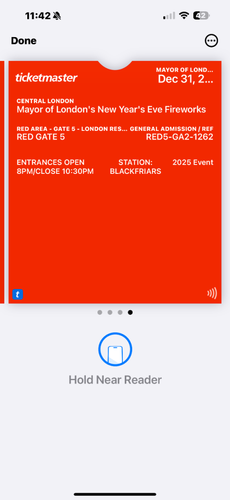 London’s New Year’s Eve Fireworks tickets 