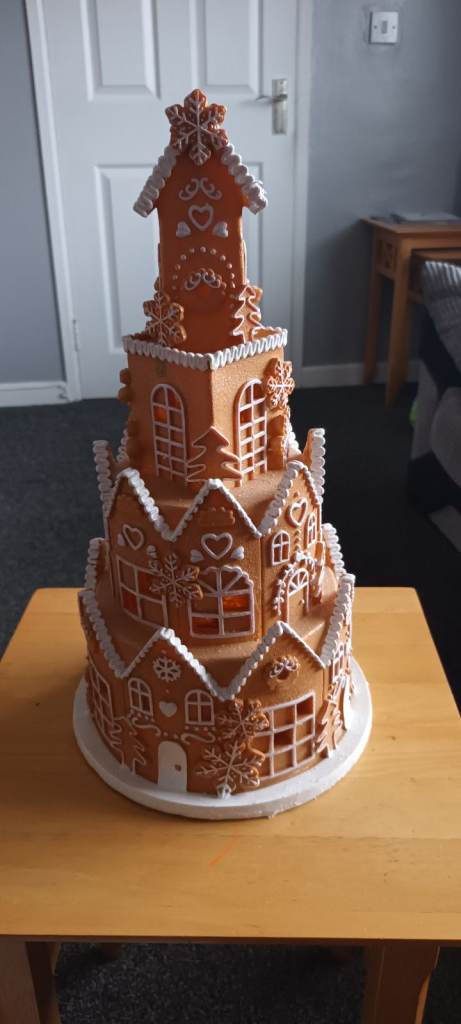 Handmade Gingerbread House - Festive Centrepiece