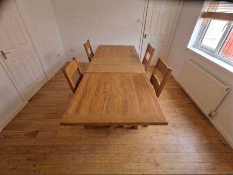 Solid oak table