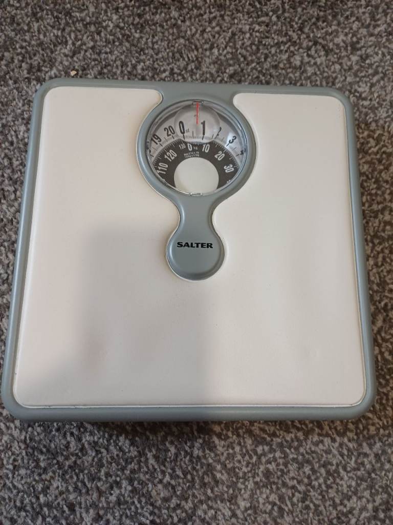Salter Bathroom Scales – White and Grey, Good Condition