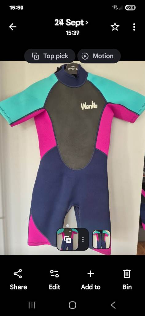 Wenlia Kids Wetsuit Size L (7-8 Years) - As Good As New