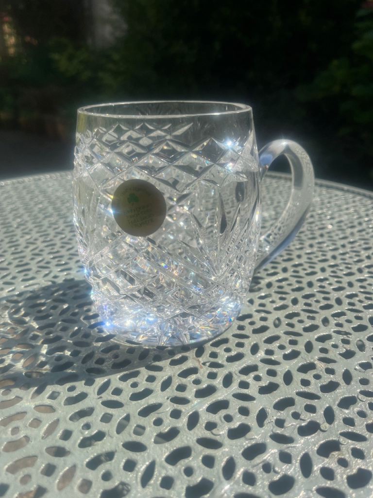 Belfast Crystal Hand-Cut Lead Glass Tankard – NEW