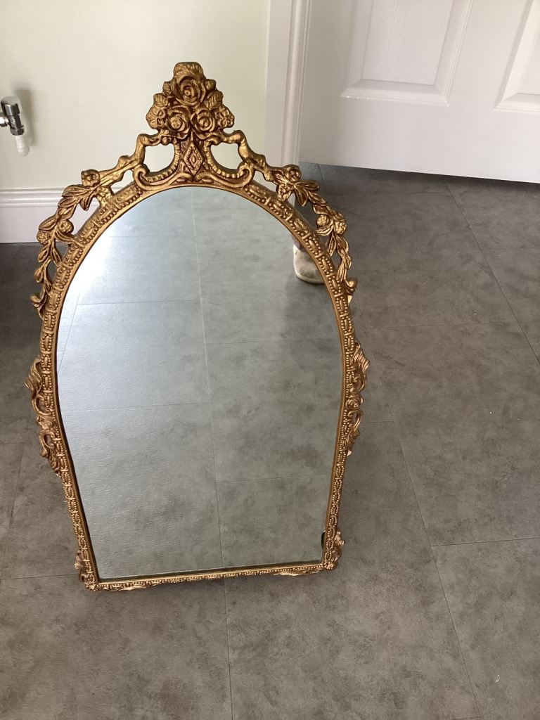 Gilt Framed Arched Mirror