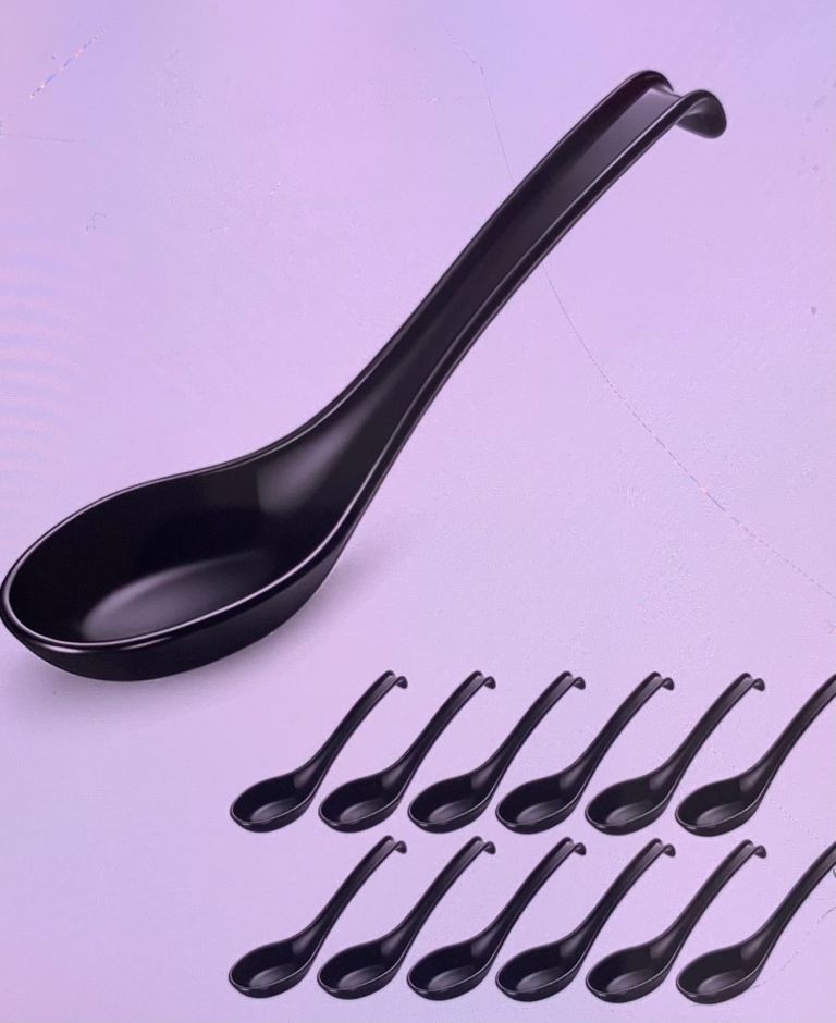 Plastic soup spoons 12pcs 