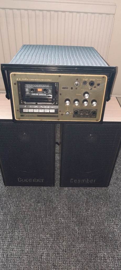 Coomber 3061 PA cassette radio recorder  with speakers